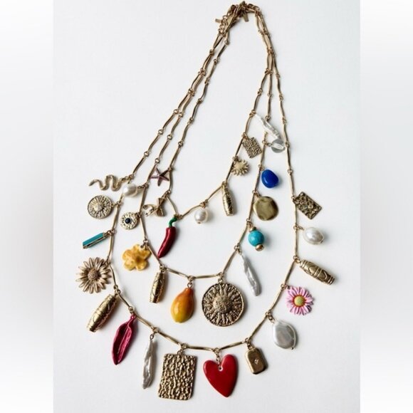 ZARA 3-PACK OF CHARM NECKLACES - Picture 3 of 3